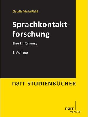 cover image of Sprachkontaktforschung